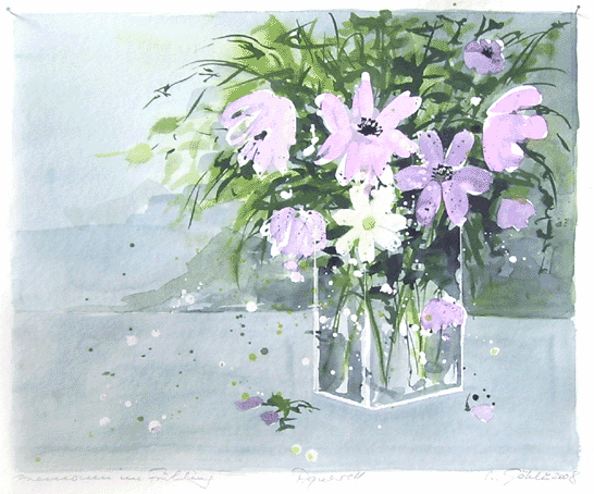 BLUMEN-AQUARELL